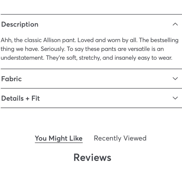 🎁HP🎁 Marine Layer Allison Pant White/Navy Strips Front Pockets Regular Large EUC - Picture 14 of 15